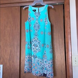 By & By pattern teal dress
